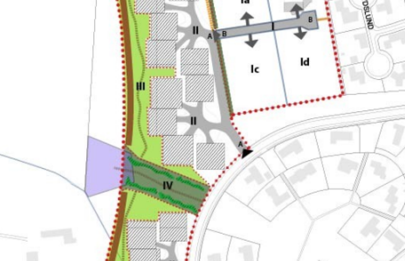 Kort fra lokalplanen